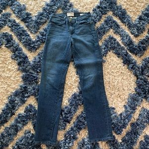 Frame “Le High Straight” Dark Wash Jeans